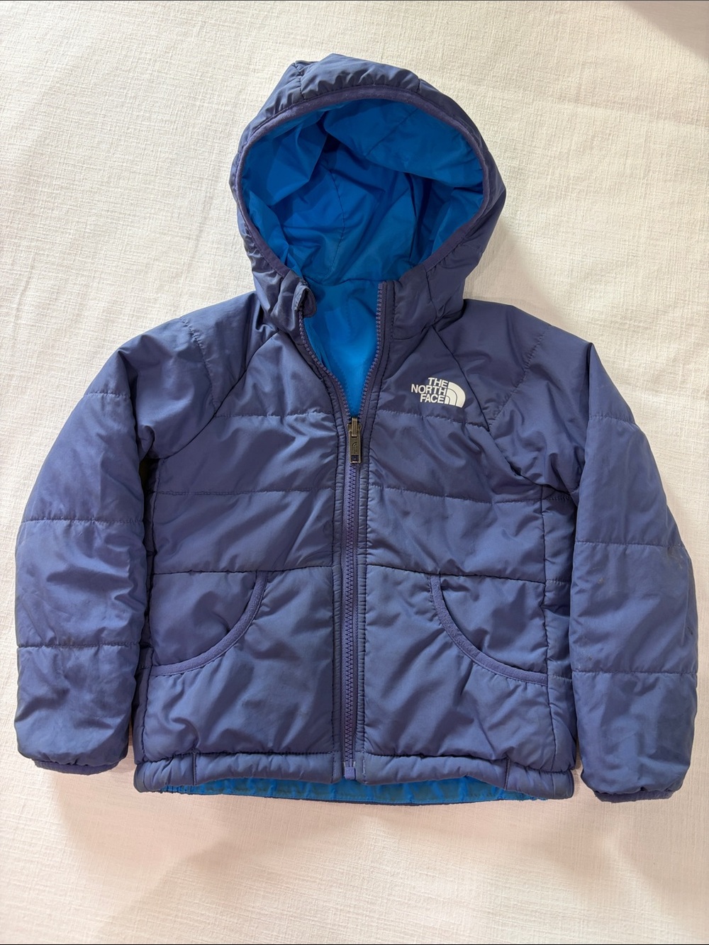 The North Face Kids' Navy/Royal Blue Reversible Puffer Jacket